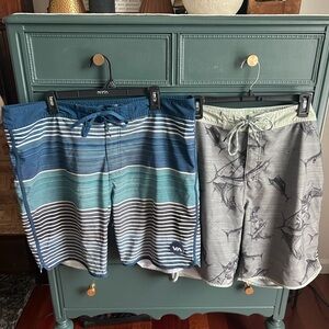 RVCA and HukBoard Shorts